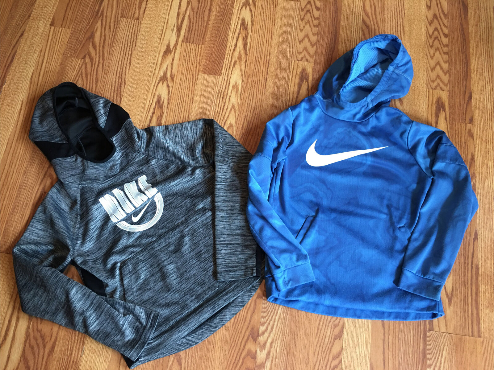 Lot Of 2 Nike Hooded Sweatshirts Youth Large Dri Fit Pair Of 2!