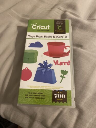 Cricut Cartridge - Tags, Bags, Boxes & More 2 - Cartridge, Overlay, Instructions