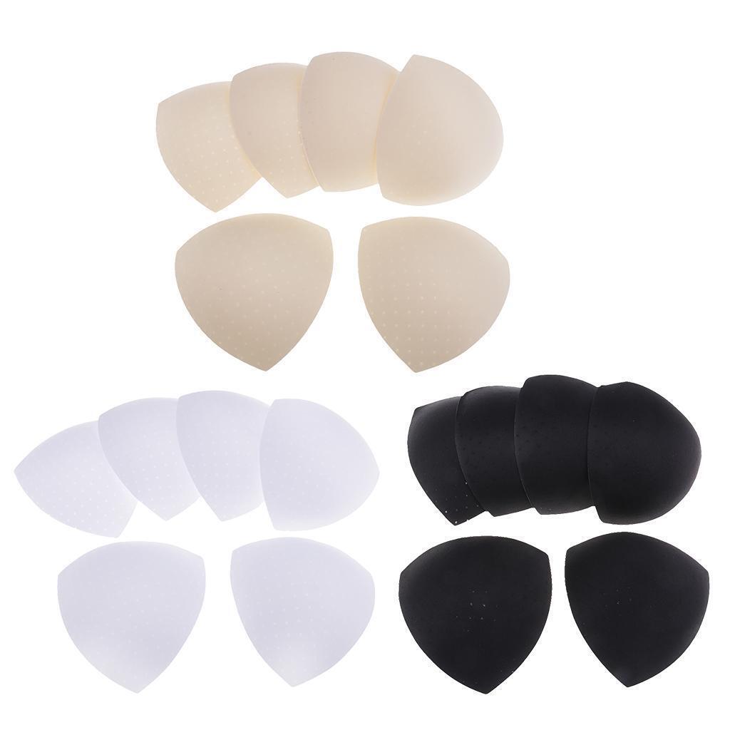 3 Pairs Triangle Bra Pads Sewing In Insert Sponge  Removable Padded