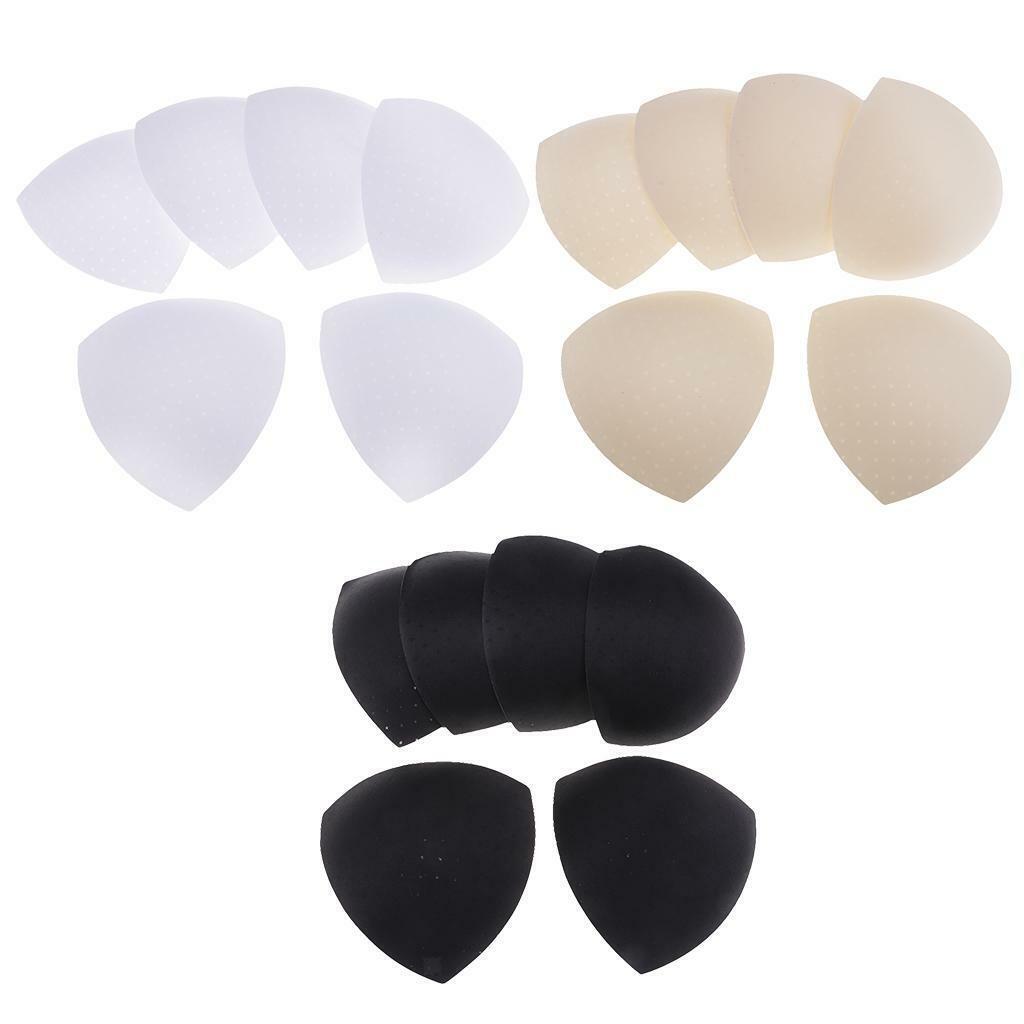 3 Pairs Reusable Sponge Bra  Breathable  Pads Swimsuit Replacement