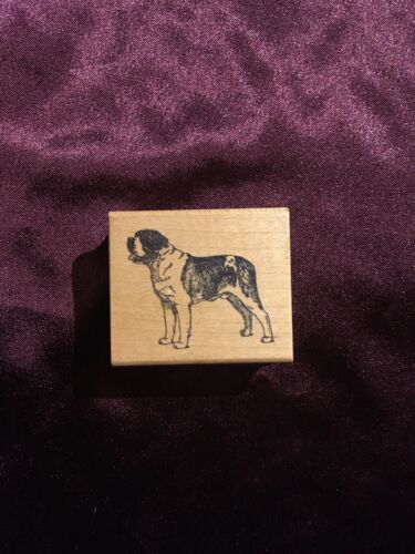 St. Bernard Dog Rubber Stamp
