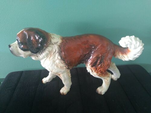 Large Goebel Saint Bernard Porcelain Dog West Germany