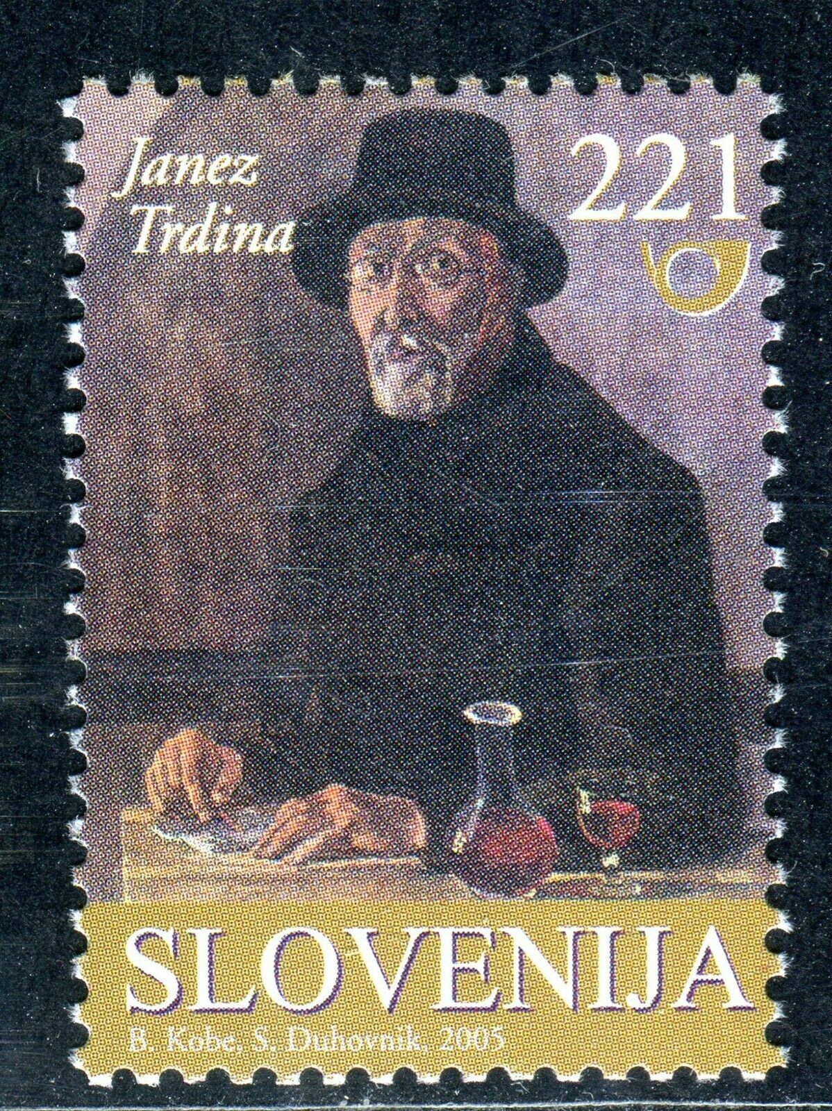 500 - SLOVENIA 2005 - Janez Trdina - Slovene Writer and Historian - MNH Set